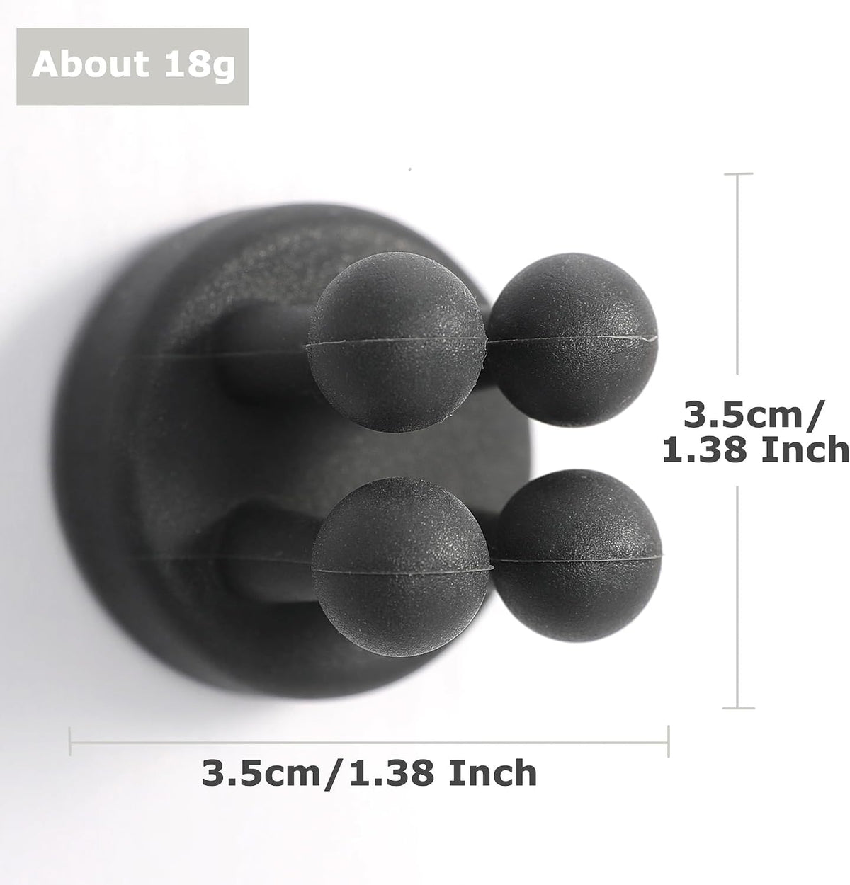 four-prong hook design that firmly clamps or hooks objects
