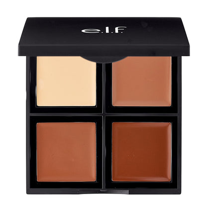 four-shade cream contour palette for highlight, contour, bronze, and sculpt