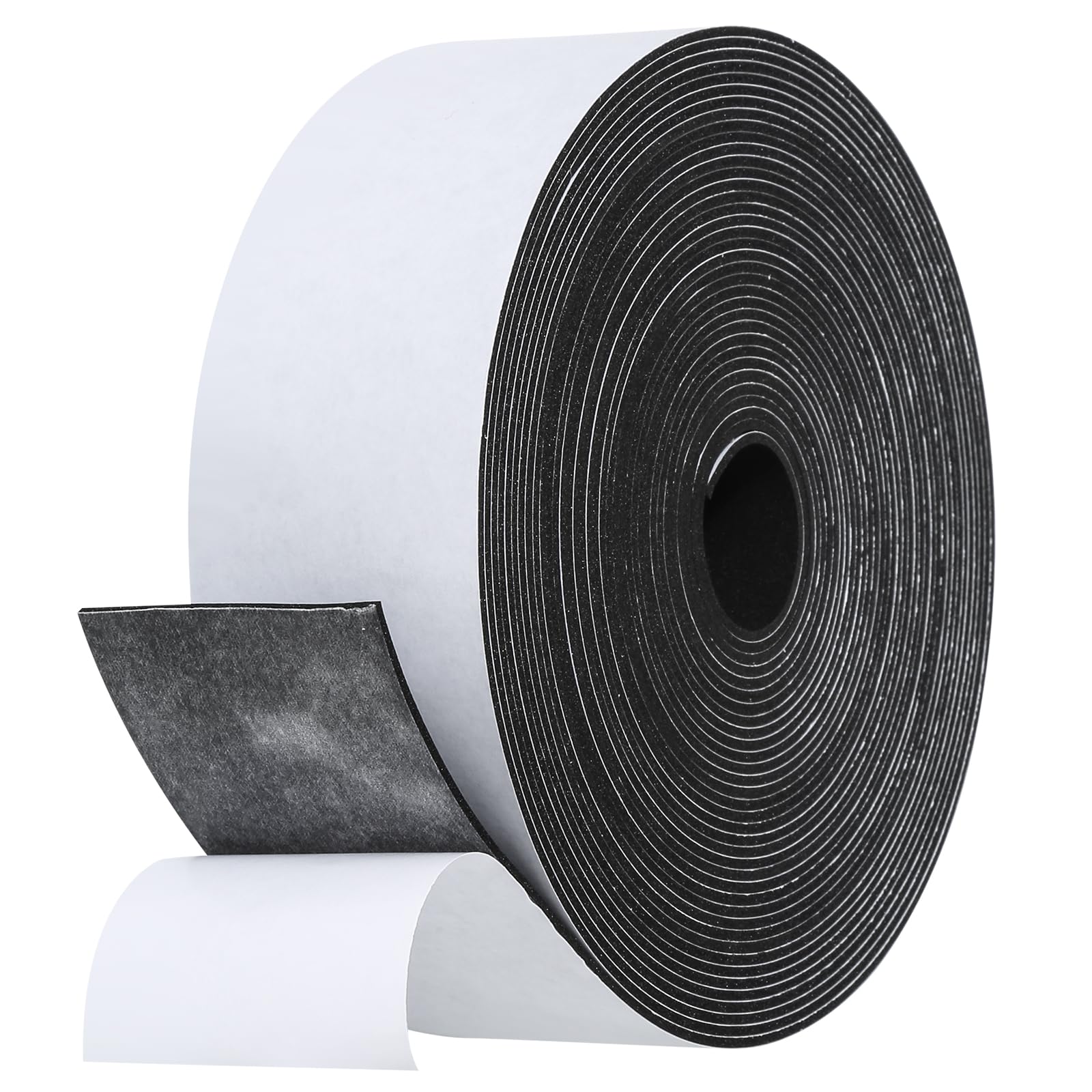 Fowong Weather Stripping Seal – Family-Safe Draft and Noise Barrier for Nurseries and Kids' Rooms, 16ft Foam Tape