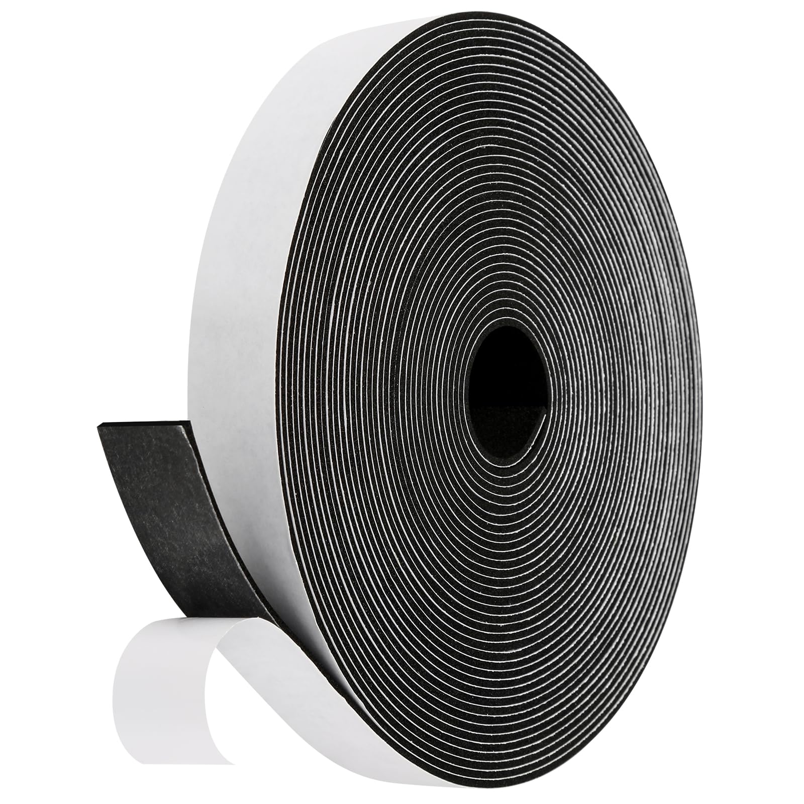 Fowong Weather Stripping Seal – Family-Safe Draft and Noise Barrier for Nurseries and Kids' Rooms, 16ft Foam Tape