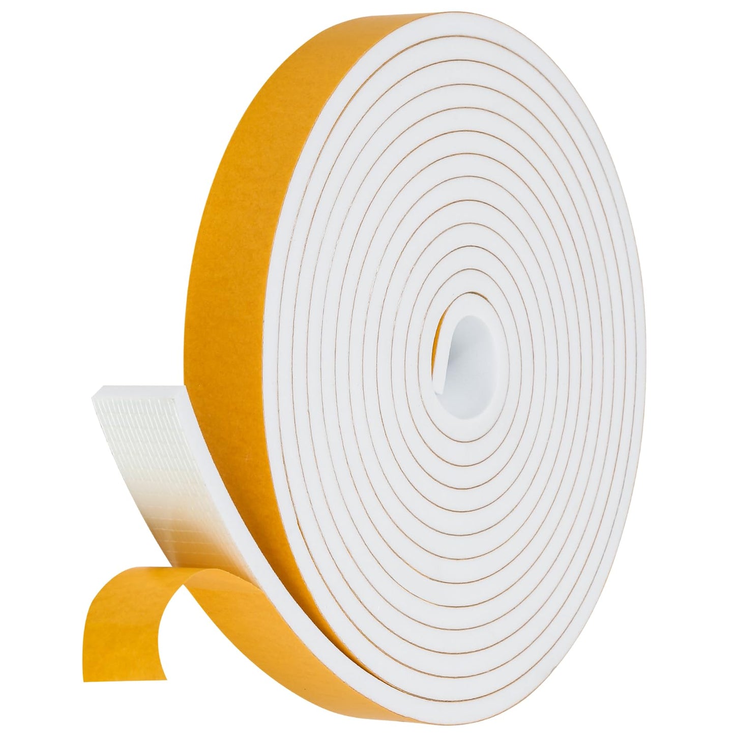 Fowong Weather Stripping Seal – Family-Safe Draft and Noise Barrier for Nurseries and Kids' Rooms, 16ft Foam Tape
