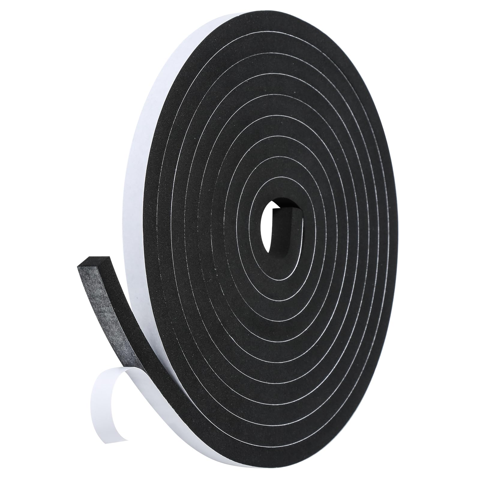 Fowong Weather Stripping Seal – Family-Safe Draft and Noise Barrier for Nurseries and Kids' Rooms, 16ft Foam Tape