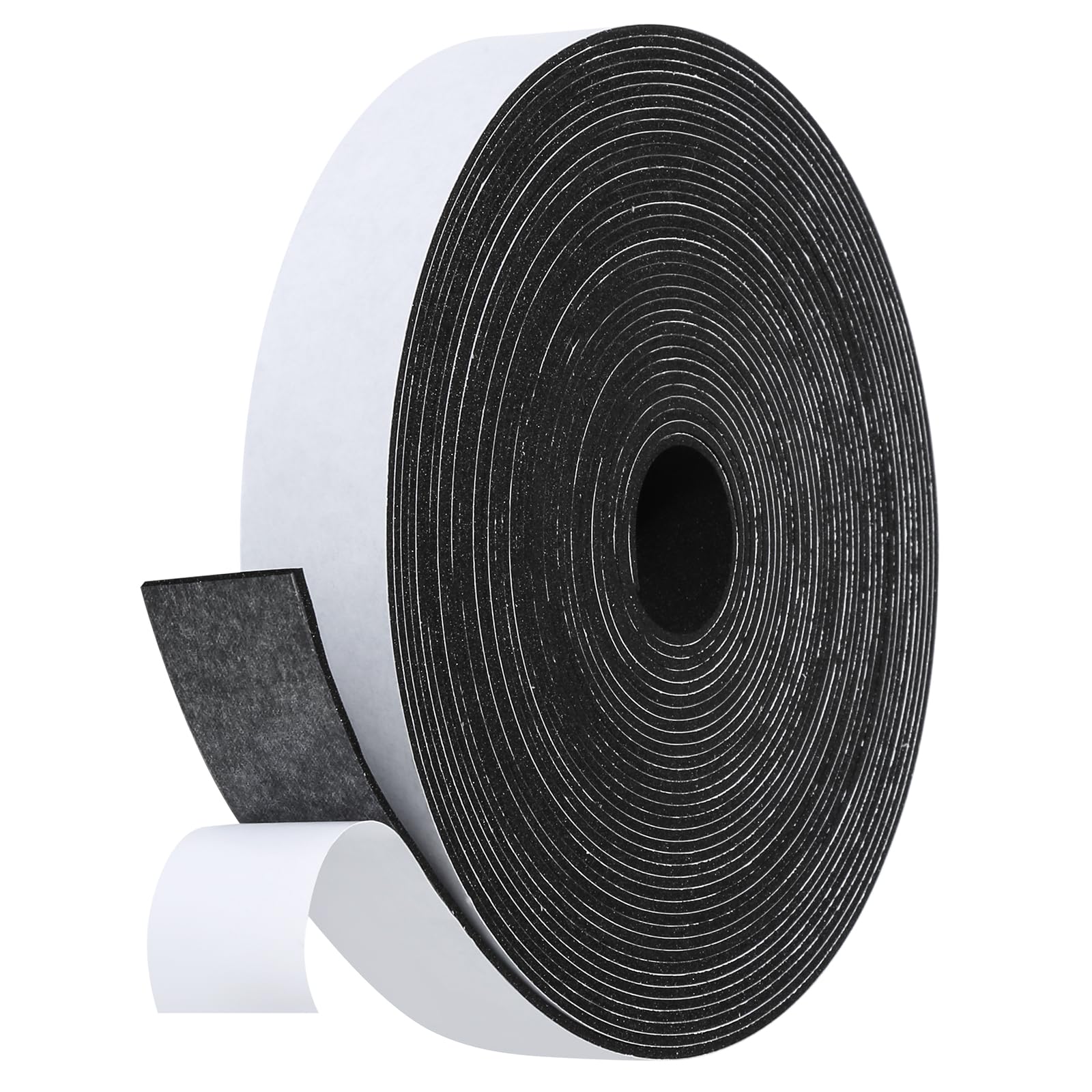 Fowong Weather Stripping Seal – Family-Safe Draft and Noise Barrier for Nurseries and Kids' Rooms, 16ft Foam Tape