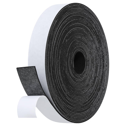 Fowong Weather Stripping Seal – Family-Safe Draft and Noise Barrier for Nurseries and Kids' Rooms, 16ft Foam Tape