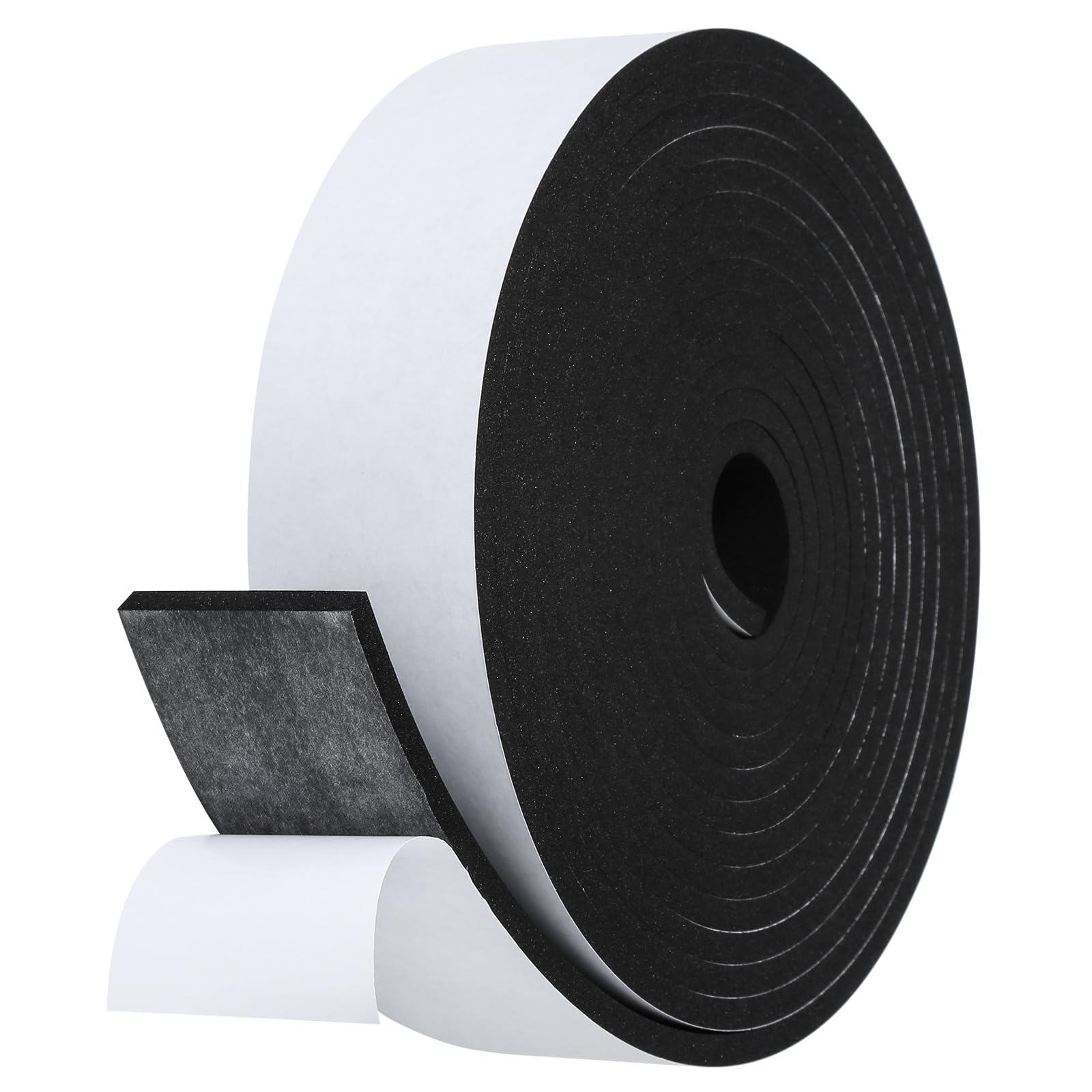 Fowong Weather Stripping Seal – Family-Safe Draft and Noise Barrier for Nurseries and Kids' Rooms, 16ft Foam Tape