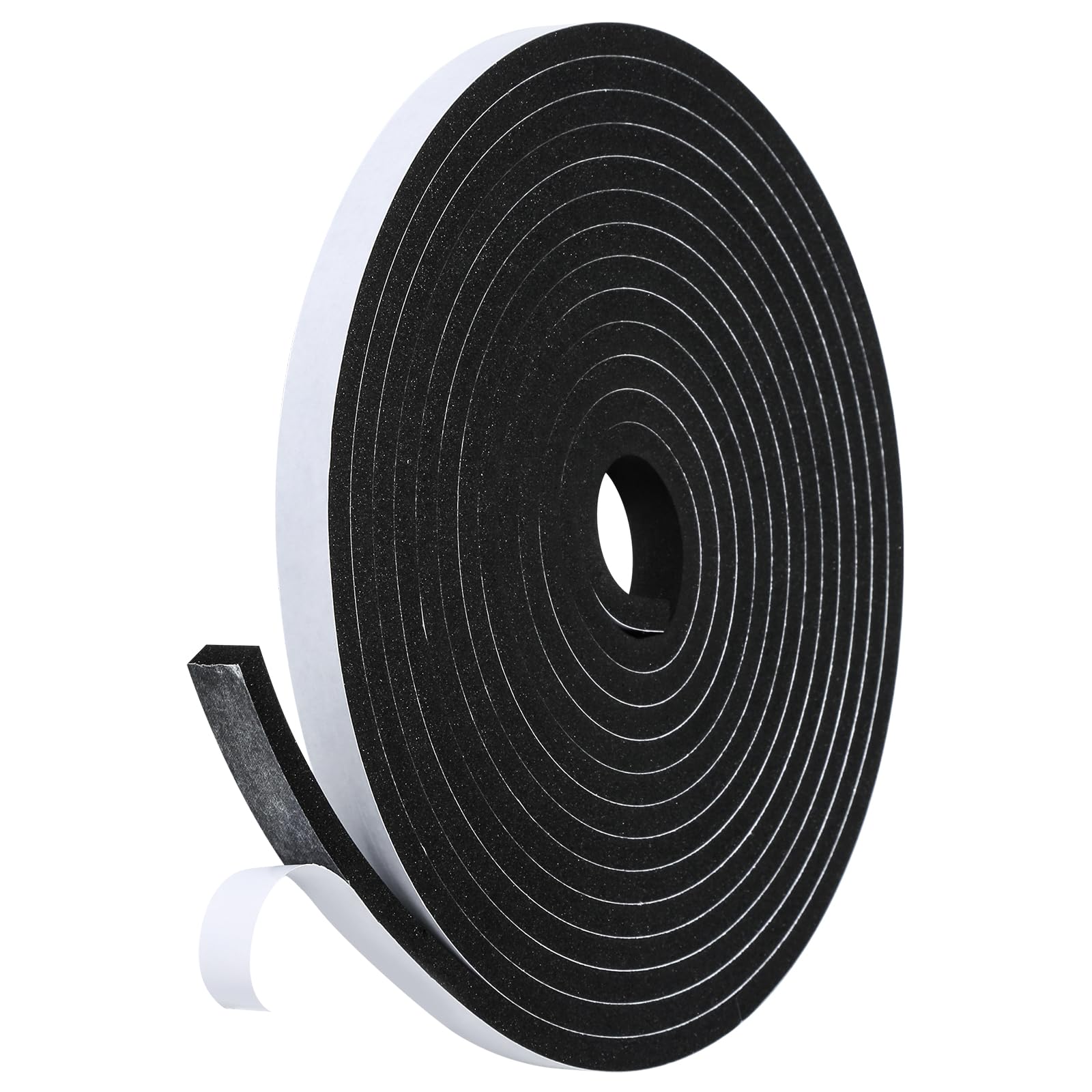 Fowong Weather Stripping Seal – Family-Safe Draft and Noise Barrier for Nurseries and Kids' Rooms, 16ft Foam Tape