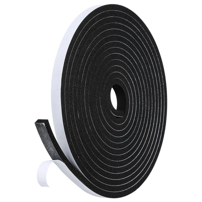 Fowong Weather Stripping Seal – Family-Safe Draft and Noise Barrier for Nurseries and Kids' Rooms, 16ft Foam Tape