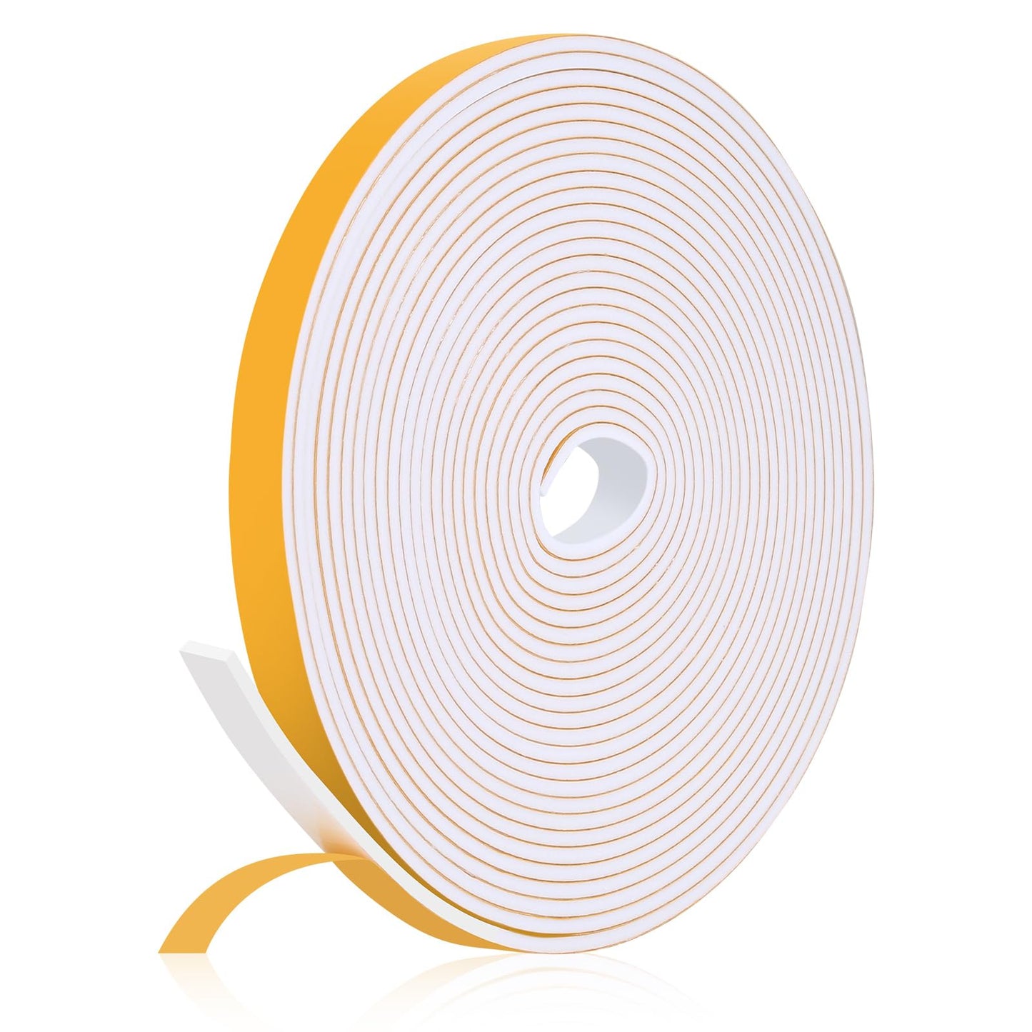 Fowong Weather Stripping Seal – Family-Safe Draft and Noise Barrier for Nurseries and Kids' Rooms, 16ft Foam Tape