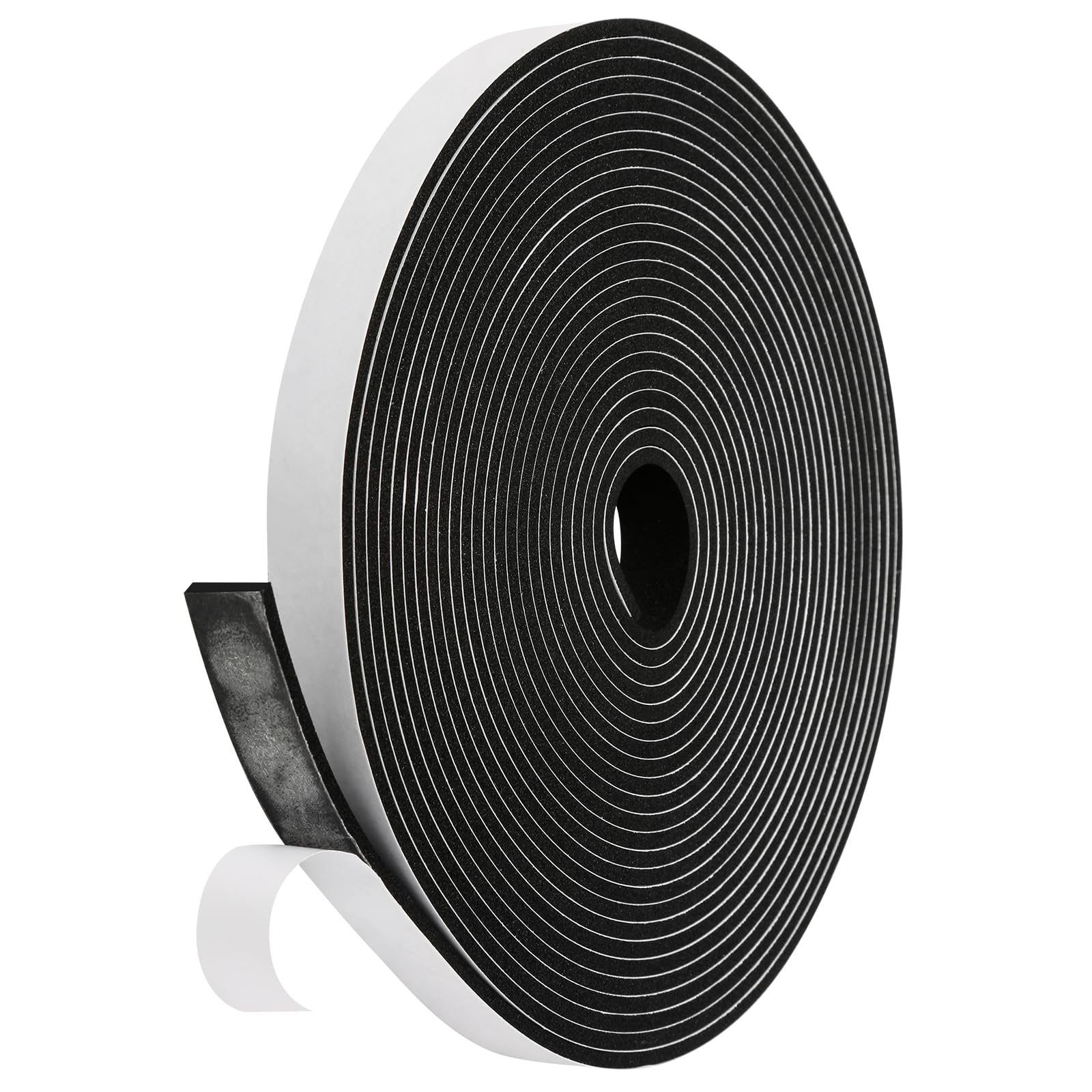 Fowong Weather Stripping Seal – Family-Safe Draft and Noise Barrier for Nurseries and Kids' Rooms, 16ft Foam Tape