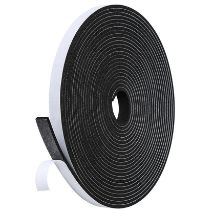Fowong Weather Stripping Seal – Family-Safe Draft and Noise Barrier for Nurseries and Kids' Rooms, 16ft Foam Tape