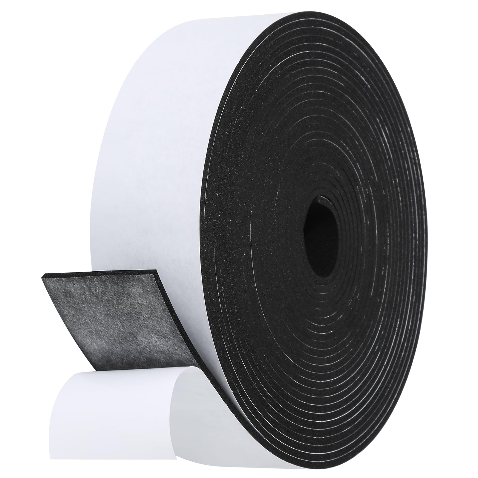 Fowong Weather Stripping Seal – Family-Safe Draft and Noise Barrier for Nurseries and Kids' Rooms, 16ft Foam Tape
