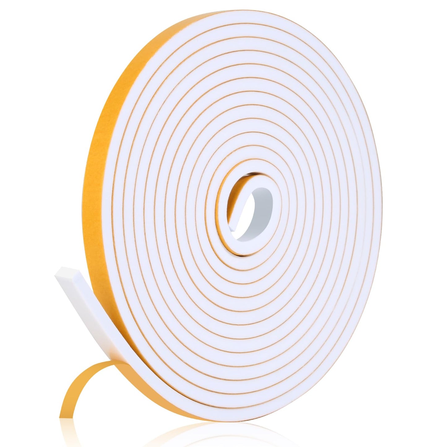 Fowong Weather Stripping Seal – Family-Safe Draft and Noise Barrier for Nurseries and Kids' Rooms, 16ft Foam Tape
