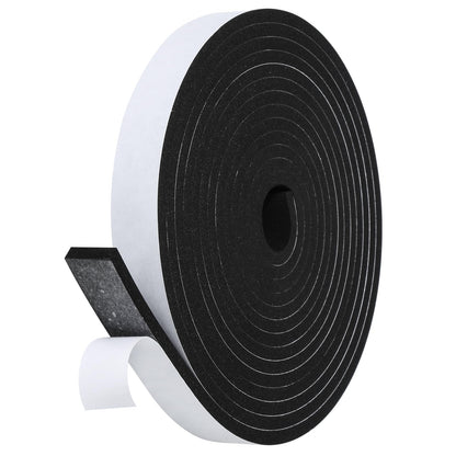 Fowong Weather Stripping Seal – Family-Safe Draft and Noise Barrier for Nurseries and Kids' Rooms, 16ft Foam Tape