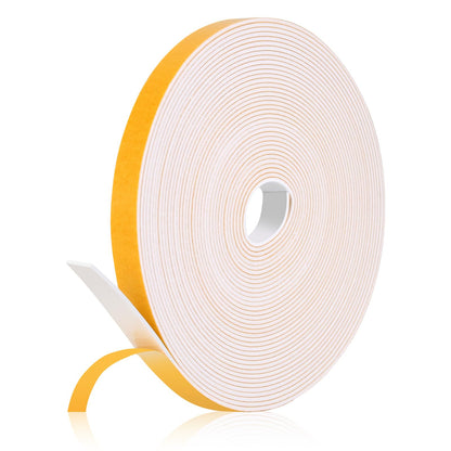 Fowong Weather Stripping Seal – Family-Safe Draft and Noise Barrier for Nurseries and Kids' Rooms, 16ft Foam Tape