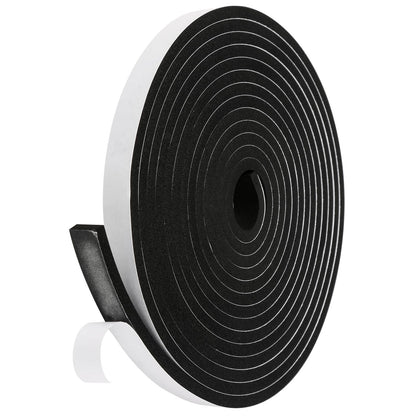 Fowong Weather Stripping Seal – Family-Safe Draft and Noise Barrier for Nurseries and Kids' Rooms, 16ft Foam Tape