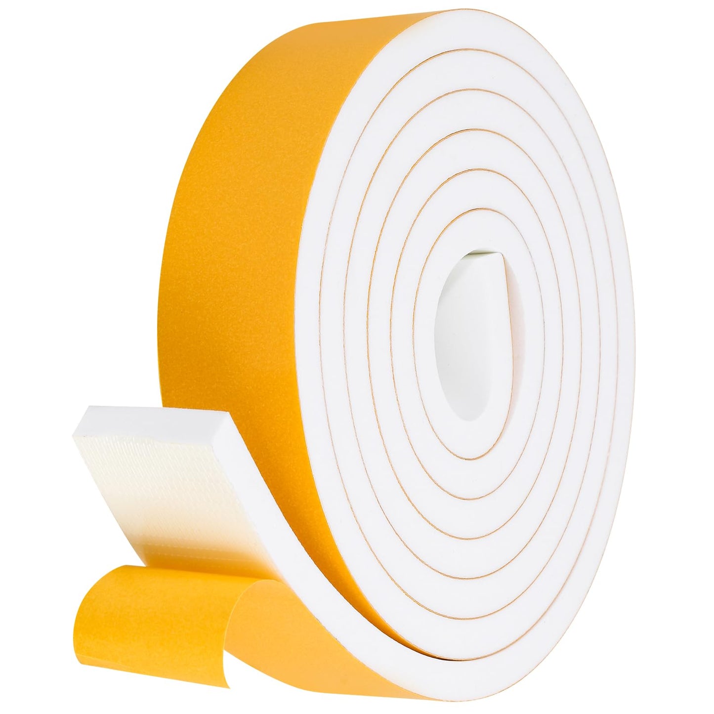 Fowong Weather Stripping Seal – Family-Safe Draft and Noise Barrier for Nurseries and Kids' Rooms, 16ft Foam Tape