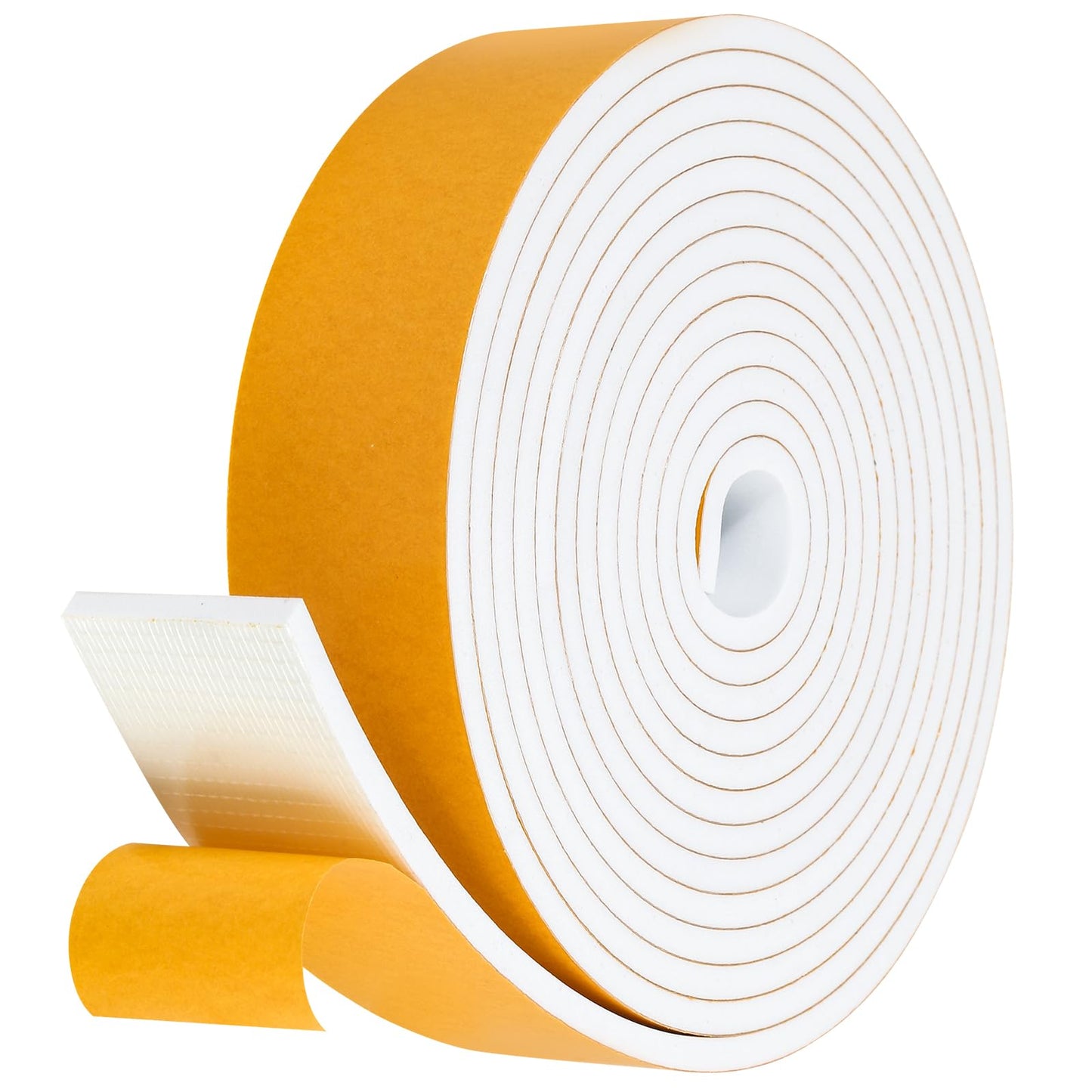 Fowong Weather Stripping Seal – Family-Safe Draft and Noise Barrier for Nurseries and Kids' Rooms, 16ft Foam Tape