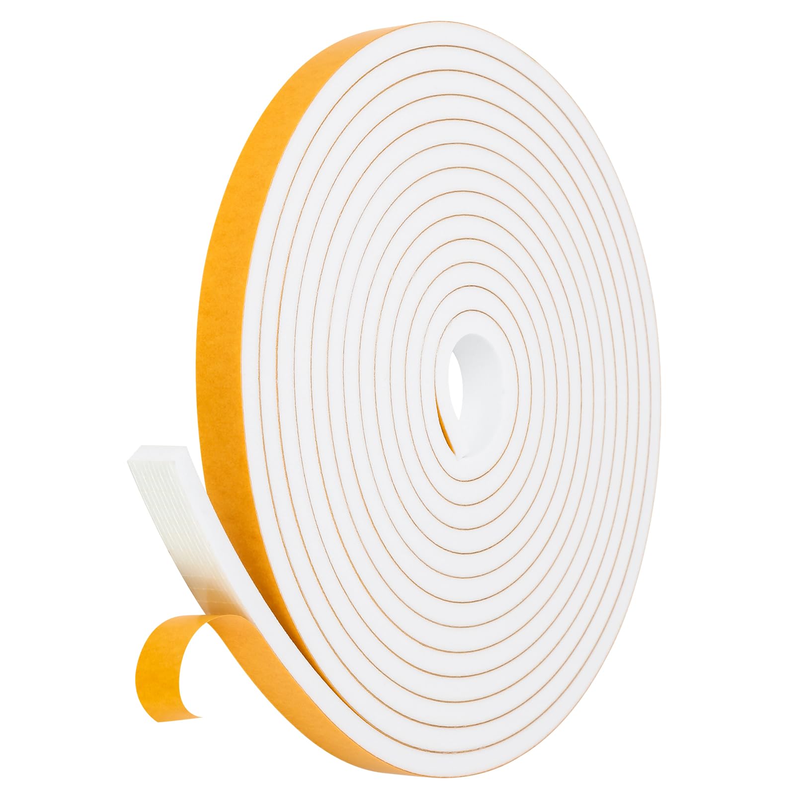 Fowong Weather Stripping Seal – Family-Safe Draft and Noise Barrier for Nurseries and Kids' Rooms, 16ft Foam Tape