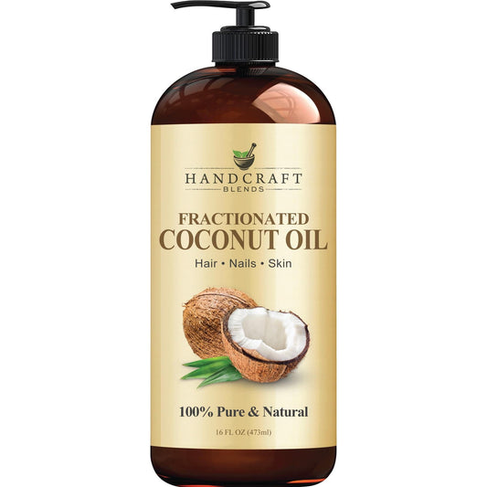 fractionated to remain in liquid form for easy pouring and blending