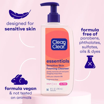 fragrance-free, paraben-free, sulfate-free, phthalate-free, dye-free, and oil-free formula
