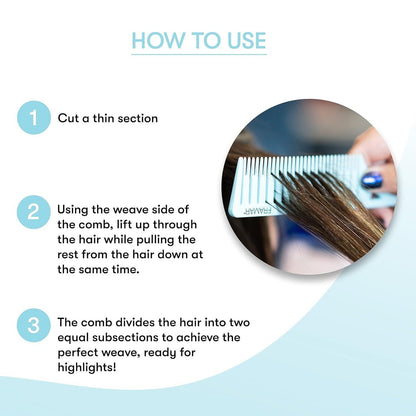 FRAMAR Dreamweaver Foiling Comb Set – Designer-Tone Professional Tool for Premium Salon Aesthetics