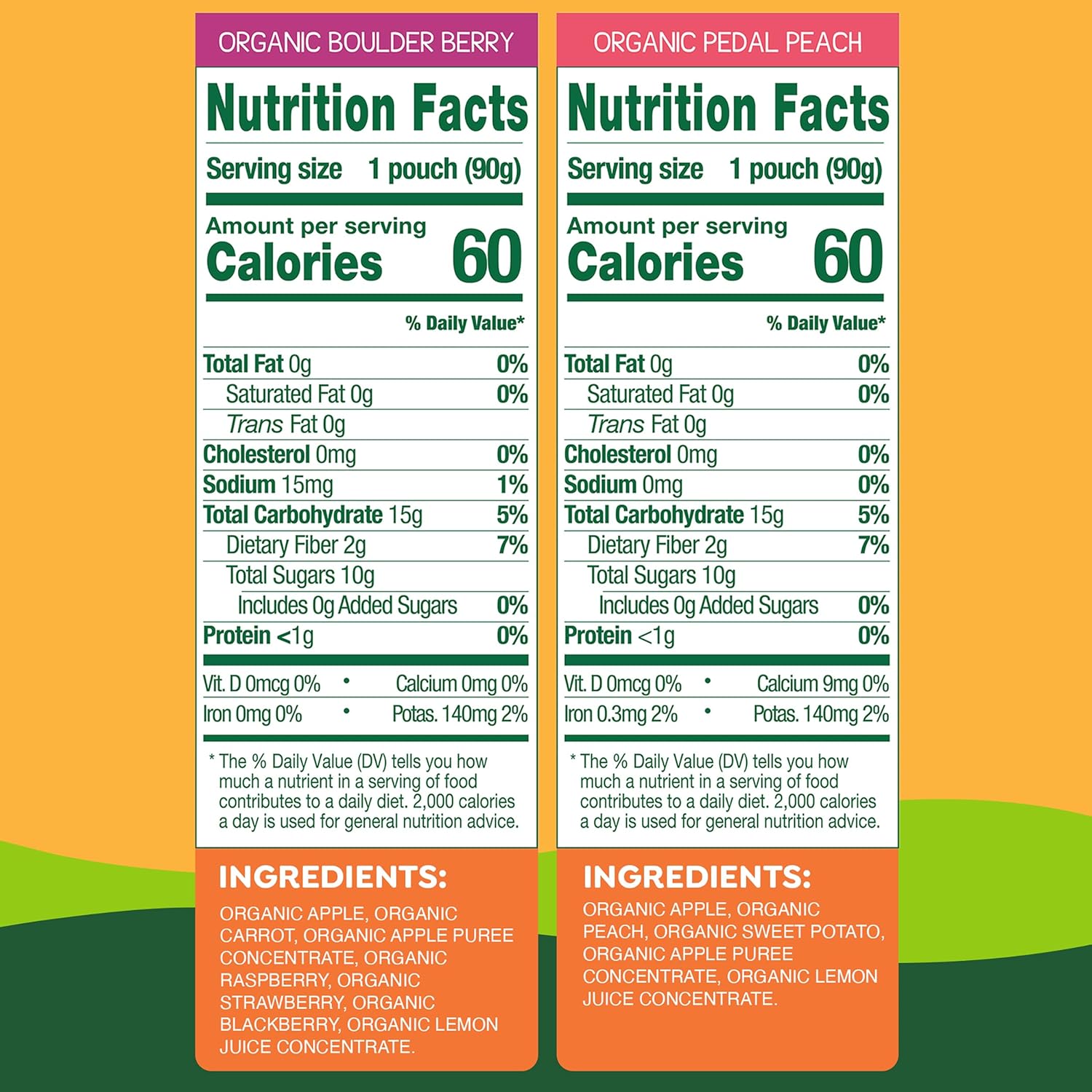 free from all 9 major allergens plus bpa-free pouch construction