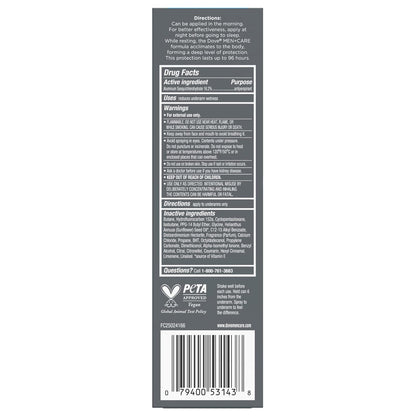 free-from formulation: no parabens, dyes, or baking soda