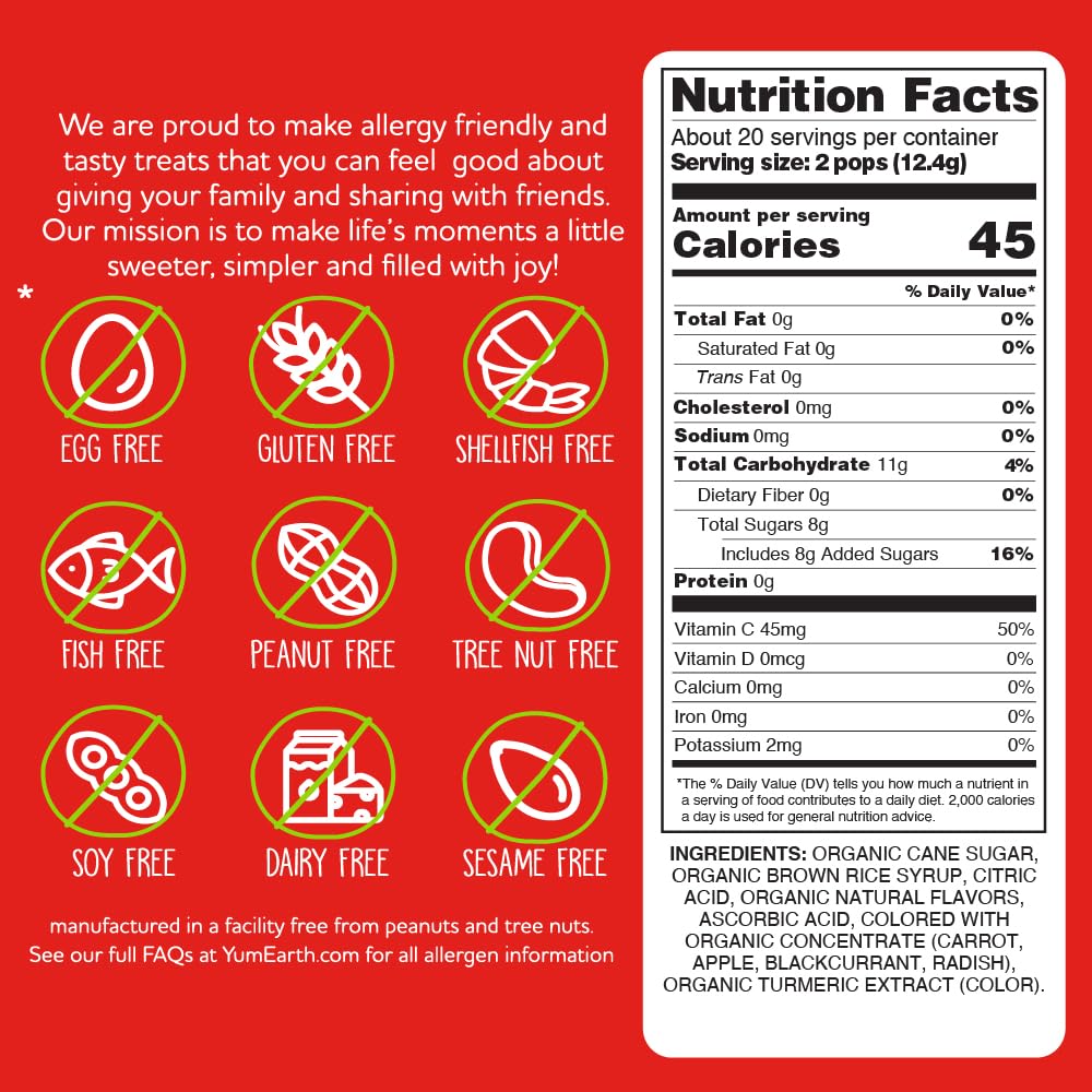 free from the top 9 common allergens (peanuts, tree nuts, dairy, eggs, soy, wheat, fish, shellfish, sesame)