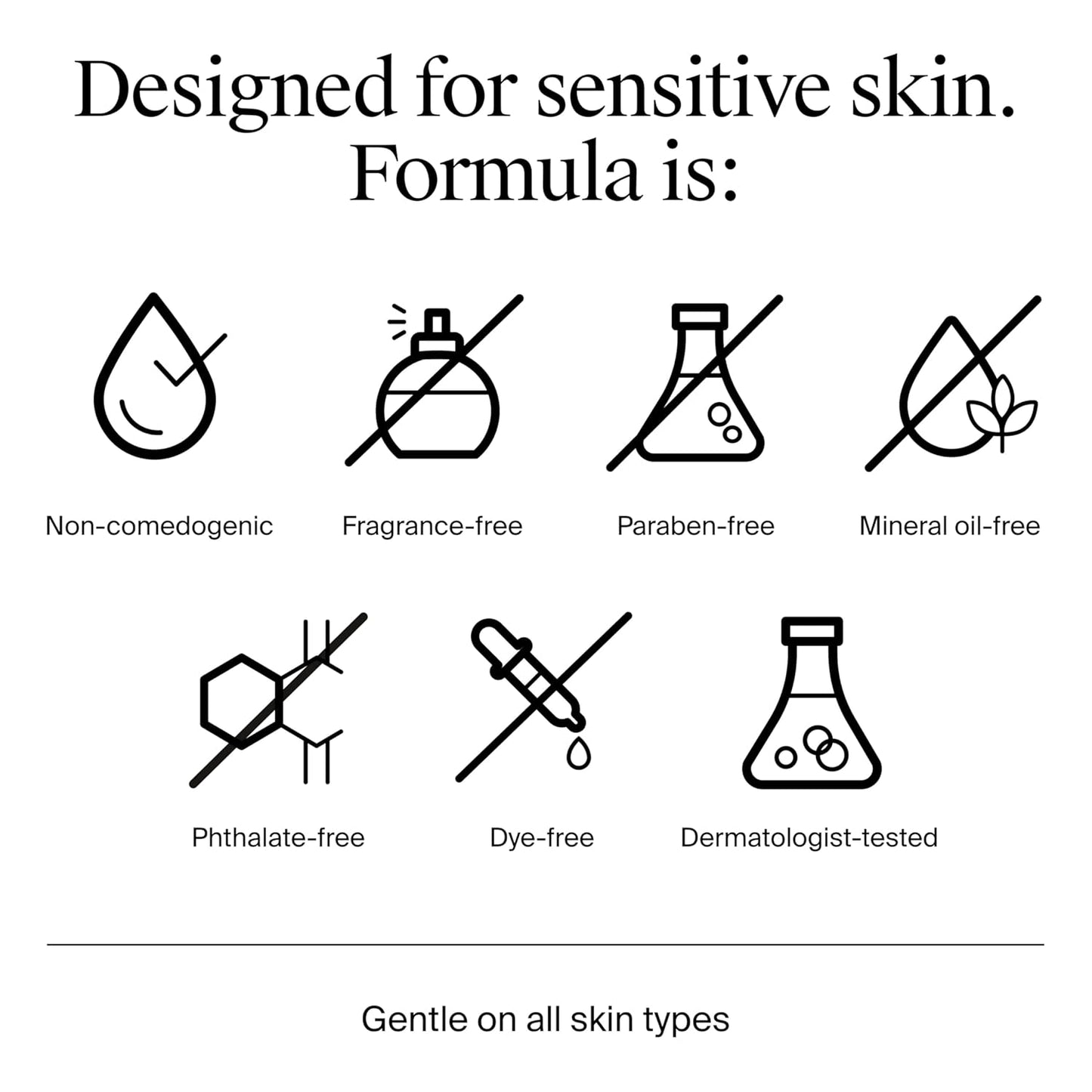 free of parabens, phthalates, and synthetic dyes