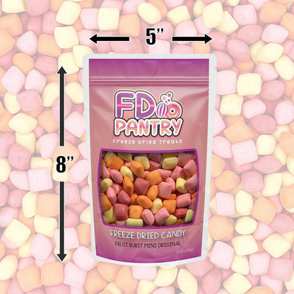 Freeze Dried Fruit Bursts Candy – Concentrated Real-Fruit Crunch for Health-Conscious Movie Nights and Game Day Bowls, 5oz Variety