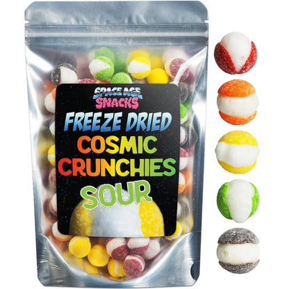 freeze-dried process that removes moisture for an intense crunch and concentrated flavor