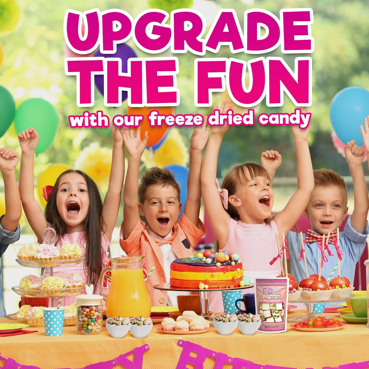 Freeze Dried Strawberry Chocolate Vanilla Ice Cream Bites – Safe Playdate Snack and Sleepover Treat for Boys and Girls