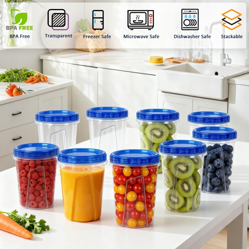 freezer-safe, microwave-safe, and dishwasher-safe construction