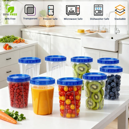 freezer-safe, microwave-safe, and dishwasher-safe construction