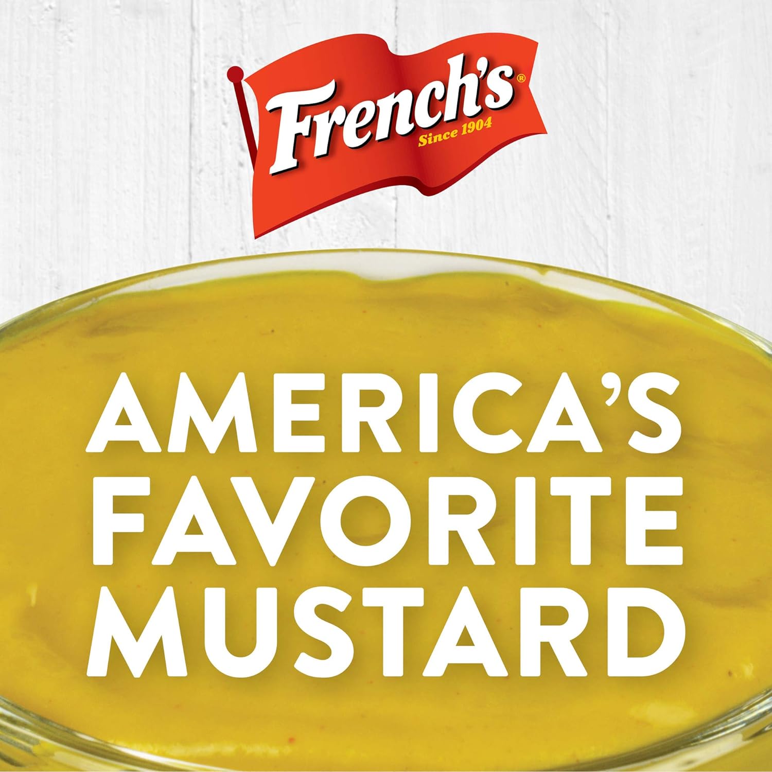 French's Classic Yellow Mustard, 30 oz – Zero-Calorie Gluten-Free Condiment for Calorie-Conscious Menus and Wellness Lifestyles