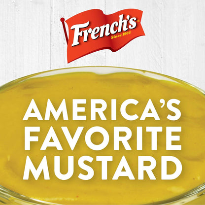 French's Classic Yellow Mustard, 30 oz – Zero-Calorie Gluten-Free Condiment for Calorie-Conscious Menus and Wellness Lifestyles