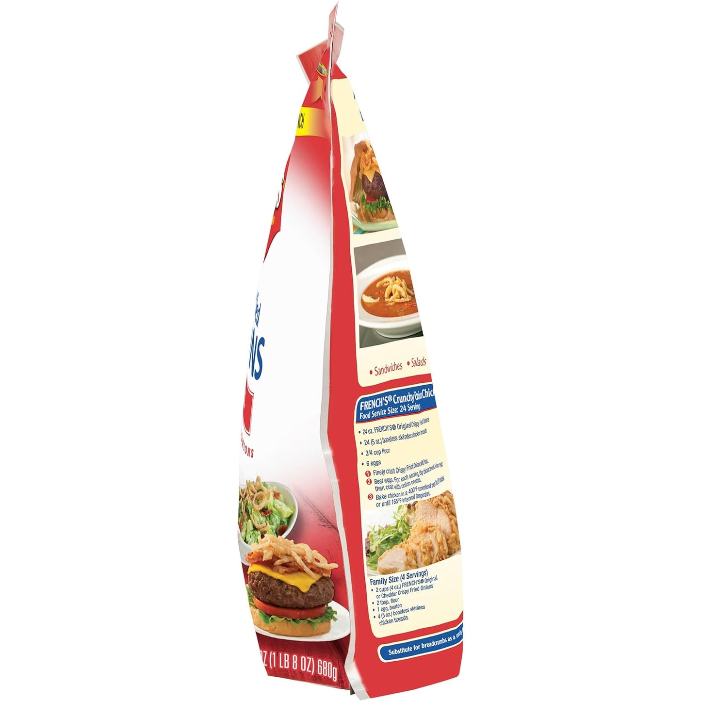 French's Original Crispy Fried Onions 24 oz – Ready-to-Use Topping to Speed Up Weeknight Casseroles