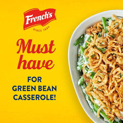 French's Original Crispy Fried Onions 24 oz – Ready-to-Use Topping to Speed Up Weeknight Casseroles