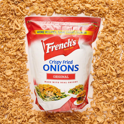 French's Original Crispy Fried Onions 24 oz – Ready-to-Use Topping to Speed Up Weeknight Casseroles