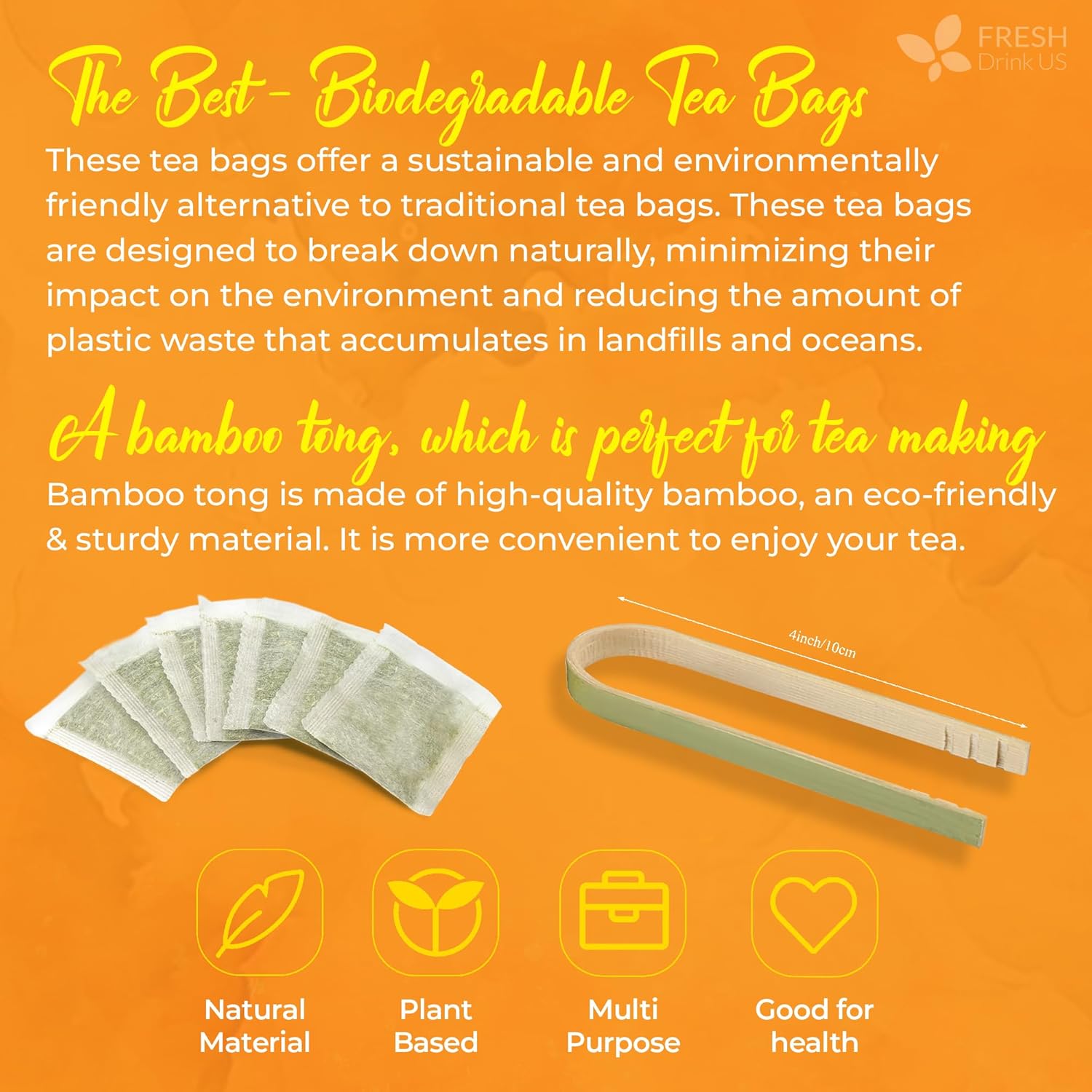 FreshDrinkUS Turmeric Ginger Tea Bags – Clean-Label Pantry Staple for Intentional Kitchens