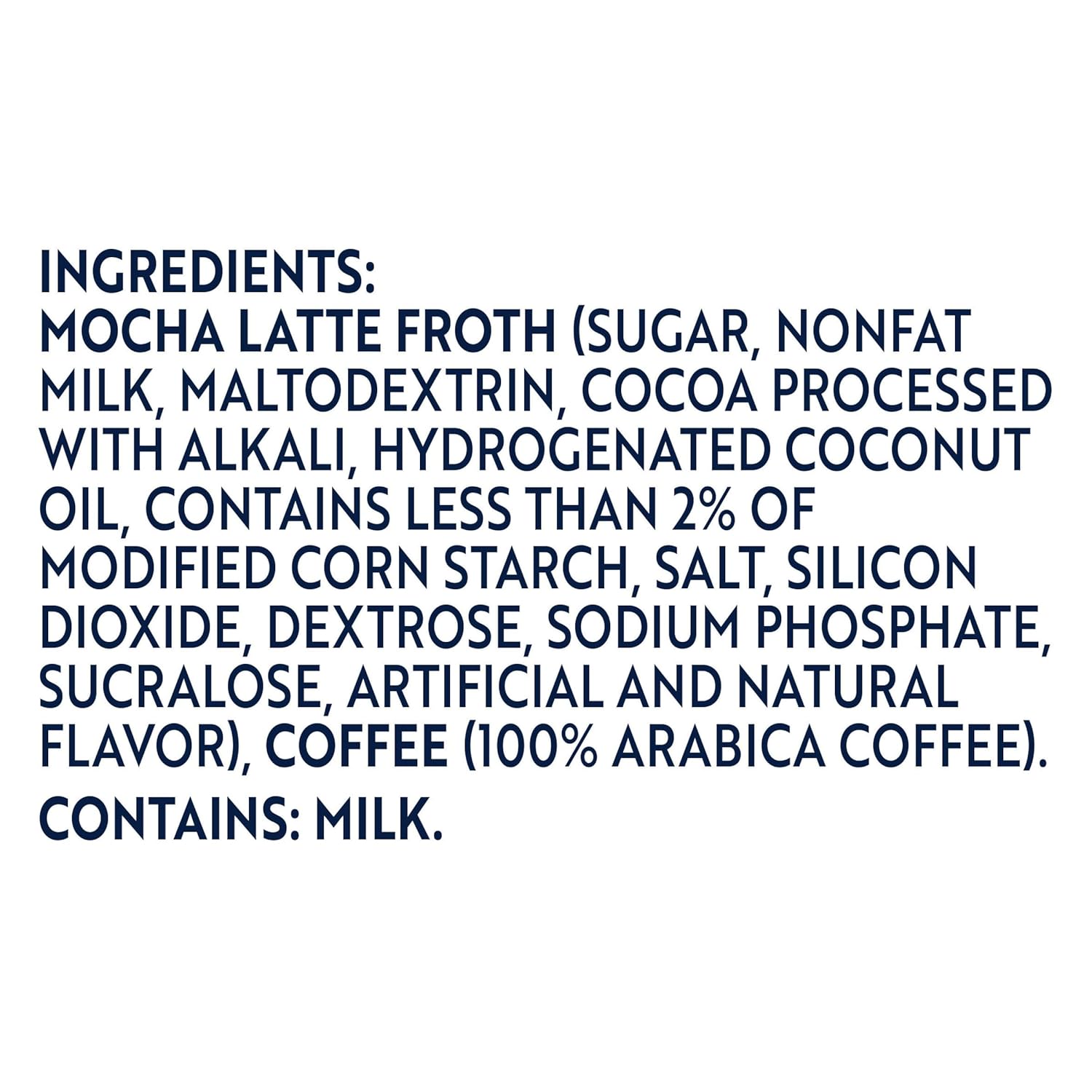 froth made from real nonfat milk for creamy texture