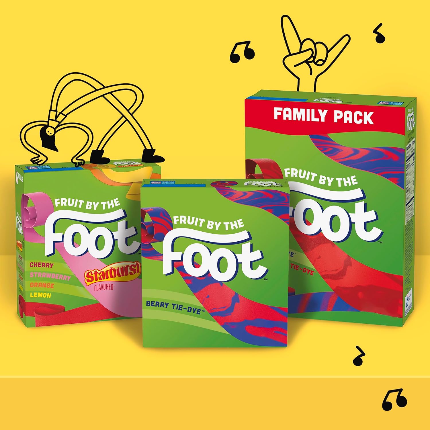 Fruit by the Foot Gluten Free Gummy Snacks – After-School Snack for Kids Ages 5-12, 6 Count Variety Box