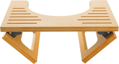full bamboo construction with 0.79-inch thickness and 400 lb weight capacity