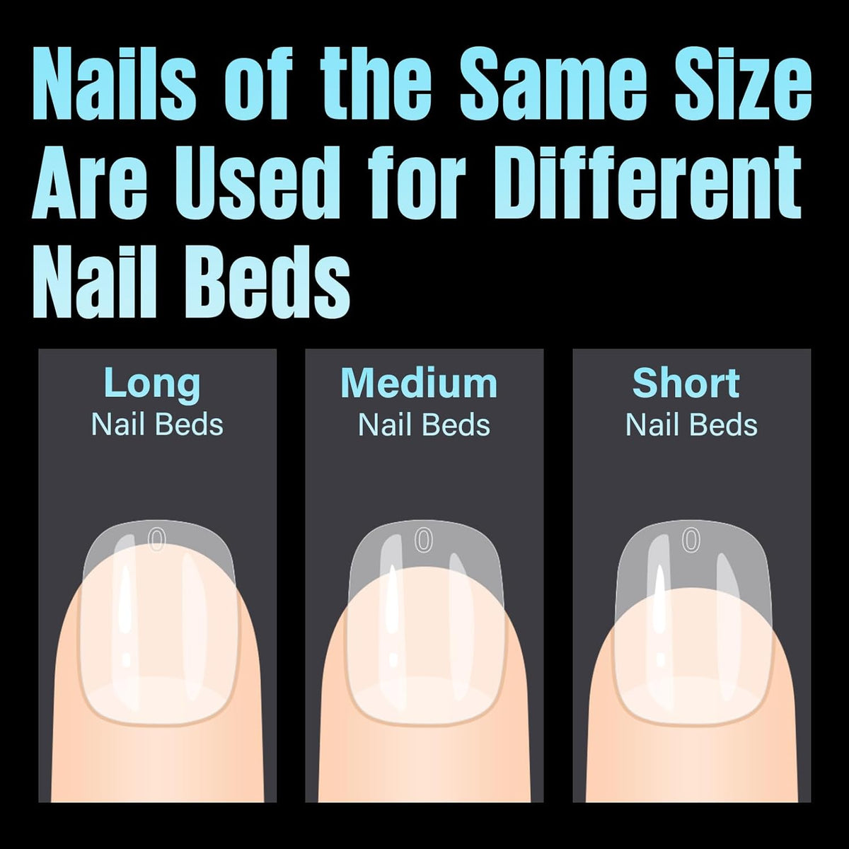 full-cover 'front-edge-thick, back-edge-thin' design for stronger tip and a flatter fit at the cuticle