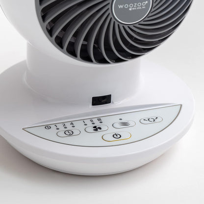full-function infrared remote controlling power, speed, mode, oscillation, and timer