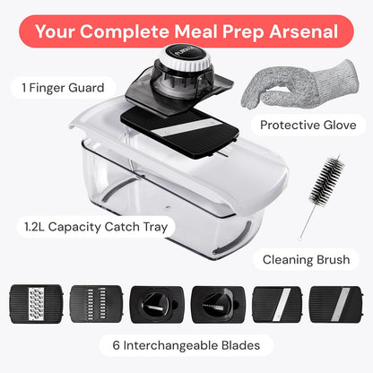 Fullstar Vegetable Spiralizer and Grater Combo – All-in-One Compact Tool for Small Apartments and Minimalist Kitchens, White