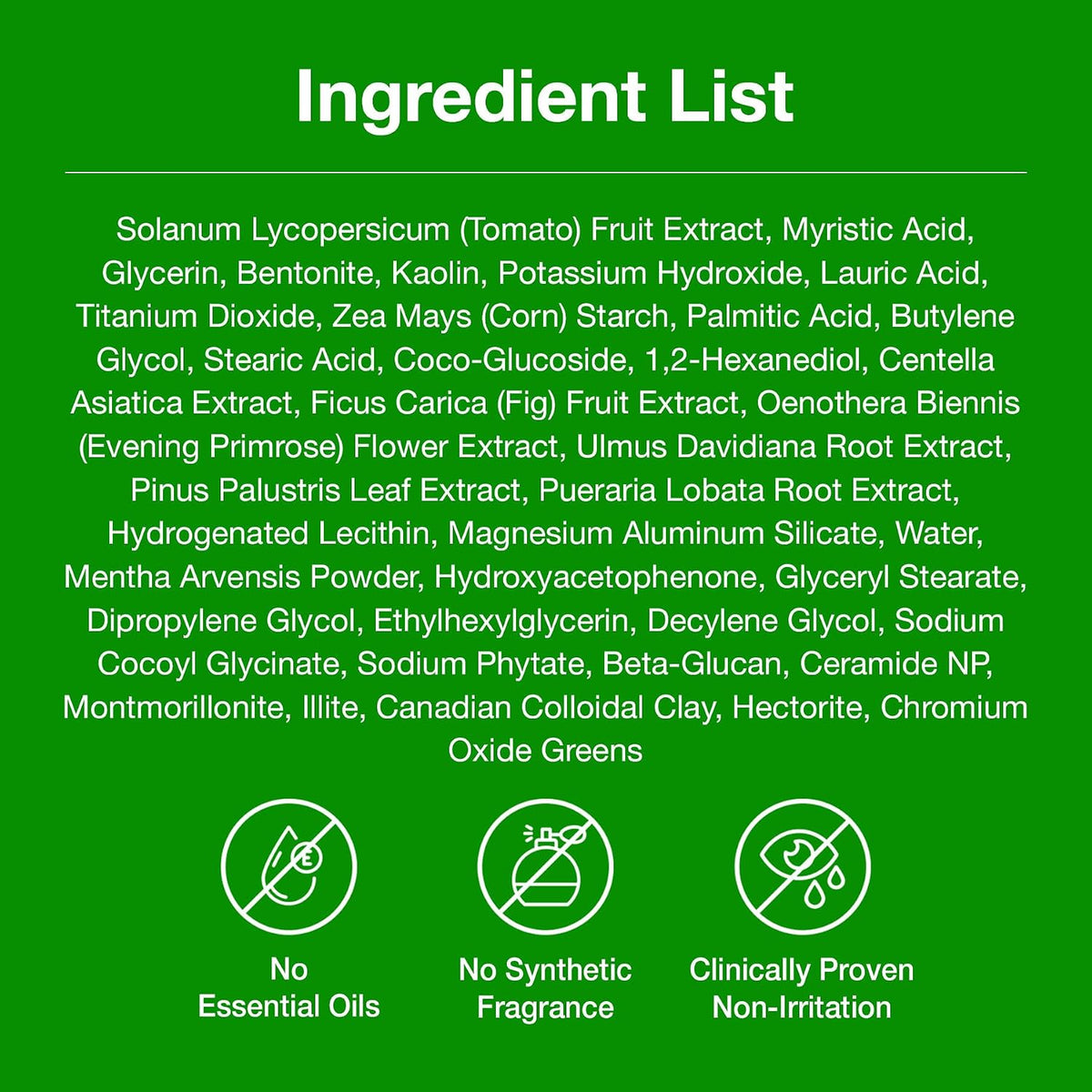 FULLY Green Tomato Pore Clay Mask Cleanser – Aromatherapy-Free Pore Reset for Holistic Skincare Mindful Mornings