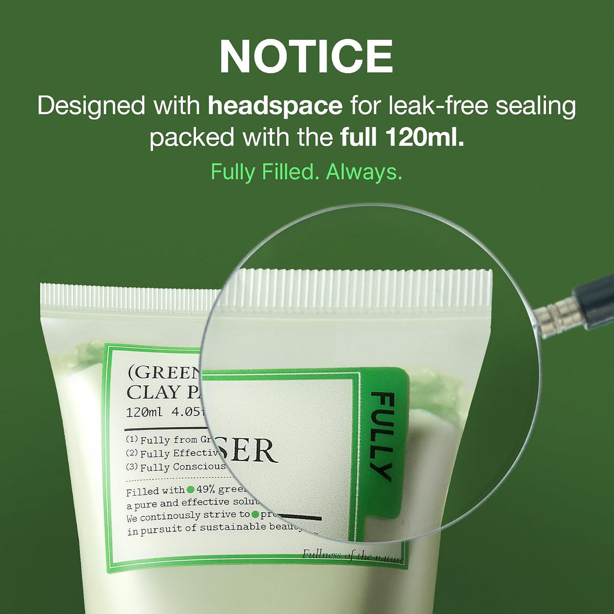 FULLY Green Tomato Pore Clay Mask Cleanser – Aromatherapy-Free Pore Reset for Holistic Skincare Mindful Mornings