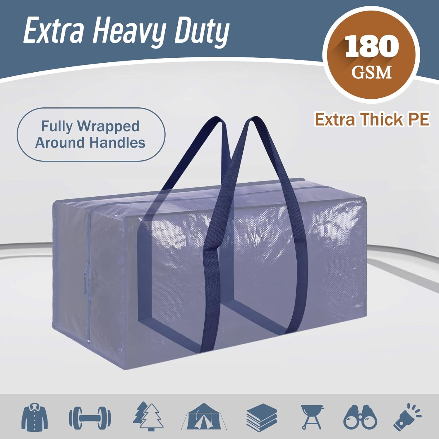 fully wrap-around webbing handles for load distribution