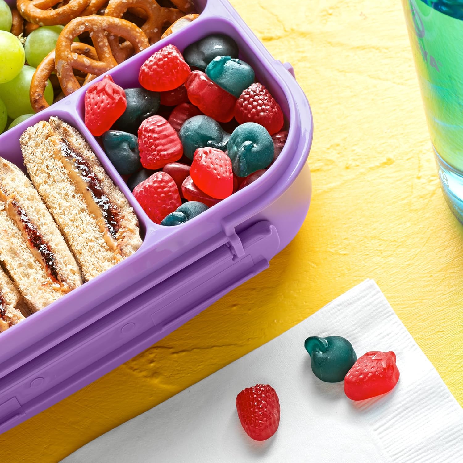 Funables Mixed Berry Fruity Snacks, Pre-Portioned Desk and Office Snack for Busy Workdays, 22-Count Box